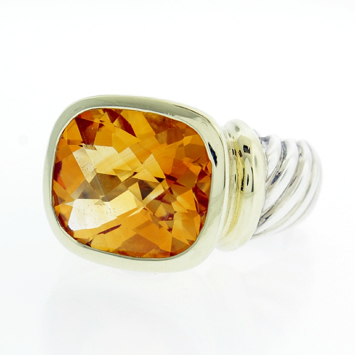 David Yurman 925 Silver 5mm Cable Lemon Citrine & Diamond Cuff Bracele –  Crown Jewelers